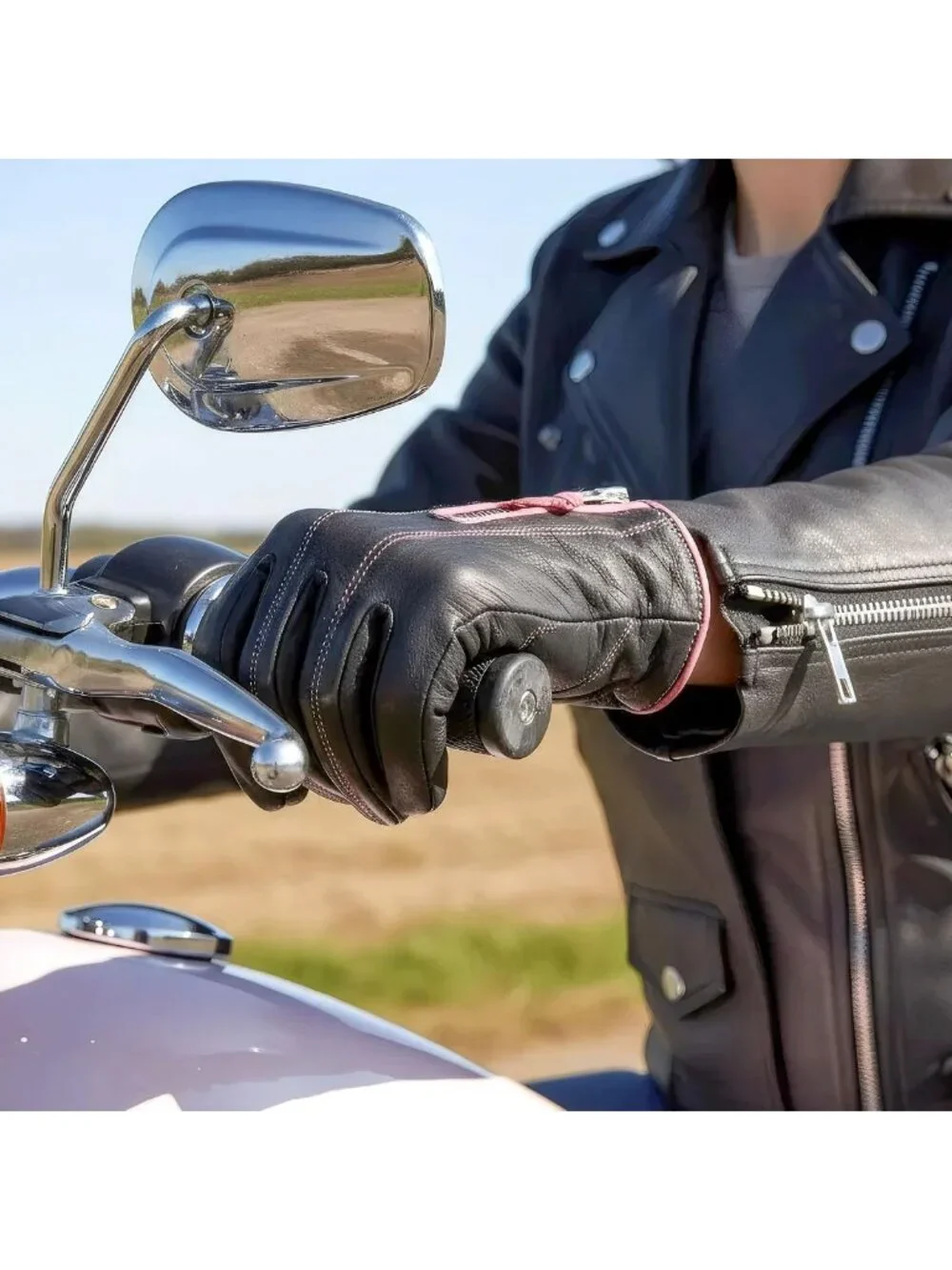 Stylish Women’s Leather Driving Gloves for Riding, Biking & Outdoor Activities